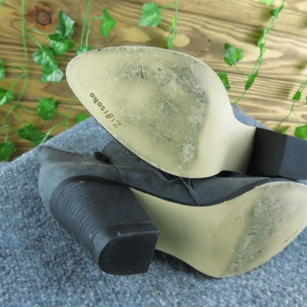 ZIGIsoho Halyn Women Ankle Boots Boots Size 9.5 Medium Gray‎ Synthetic Zip